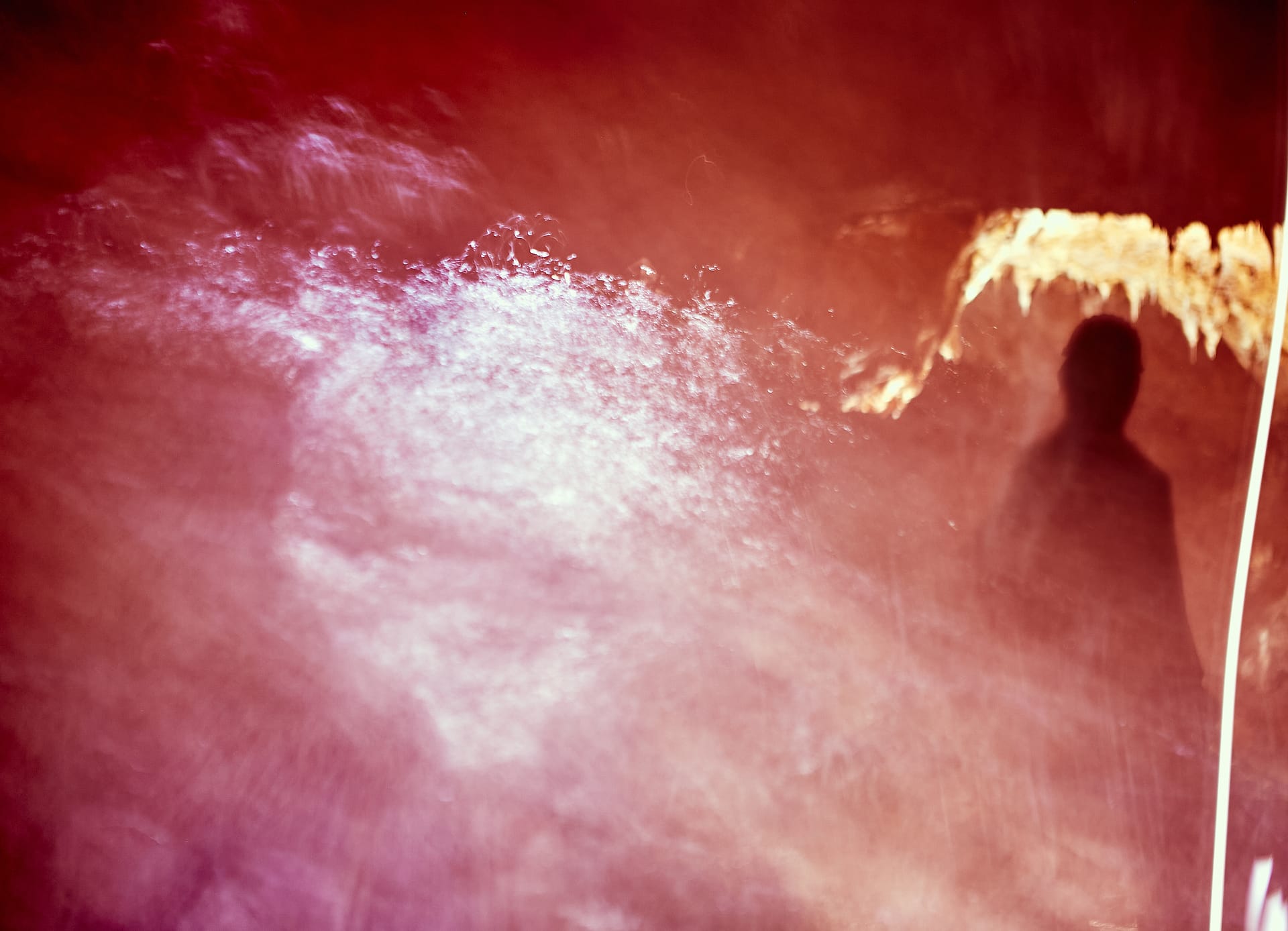 Crimson Haze and Shadow