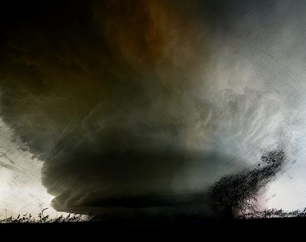 The Gathering Dark - This work encapsulates the suffocating tension of nature’s fury moments before release